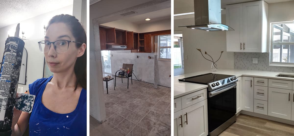 kitchen rennovation, women in construction at FARO
